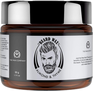 The Man Company Beard Wax- Almond And Thyme - 50 gm