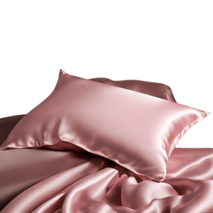 Curlyn Satin Pillow Cover (Plain) - Free Size