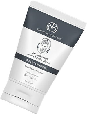 The Man Company Anti-Graying Hair And Beard Cream - 75 gm