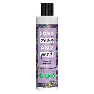 Love Beauty and Planet Argan Oil and Lavender Sulfate Free Anti-Frizz Shampoo - 200 ml