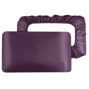 Curlyn Satin Elastic Pillow Cover (Plain) - Free Size